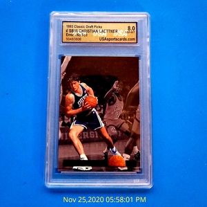 1993 Graded Christian Laettner*No Foil Error*